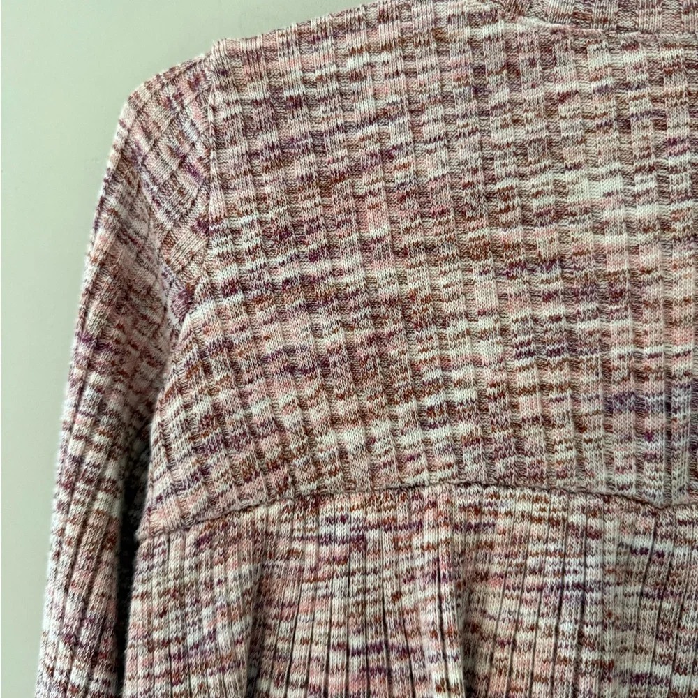 $15‎ ADD ON Old Navy Ribbed Marbled Peplum Matching Set Wide Leg 3T Zara